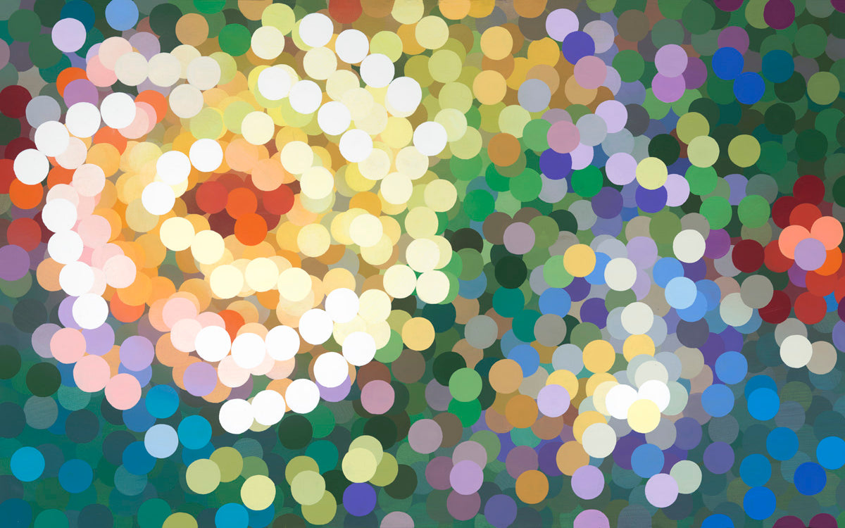 Original painting from the bloom series, 'Romans 8:25'