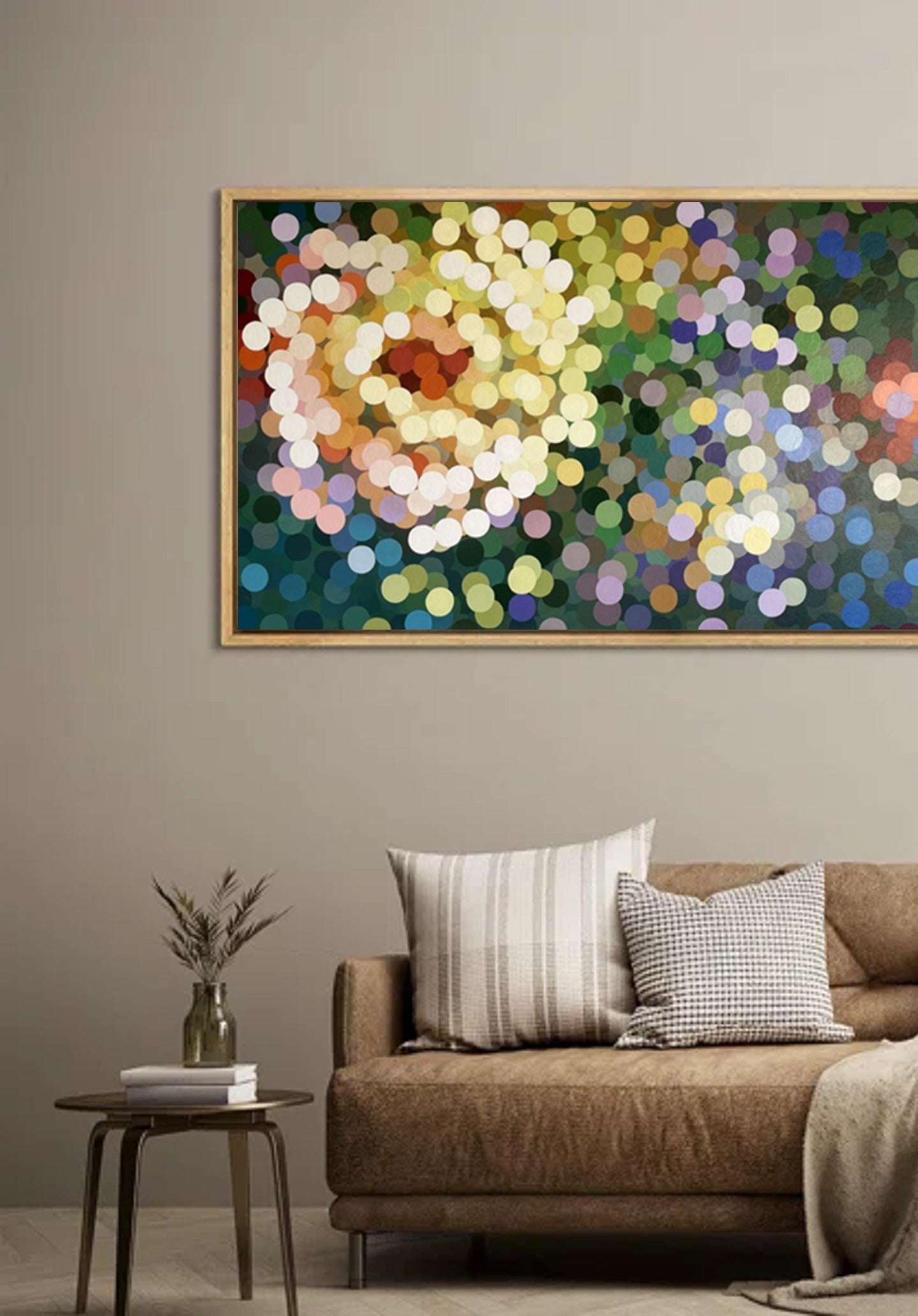 Original painting from the bloom series, 'Romans 8:25'