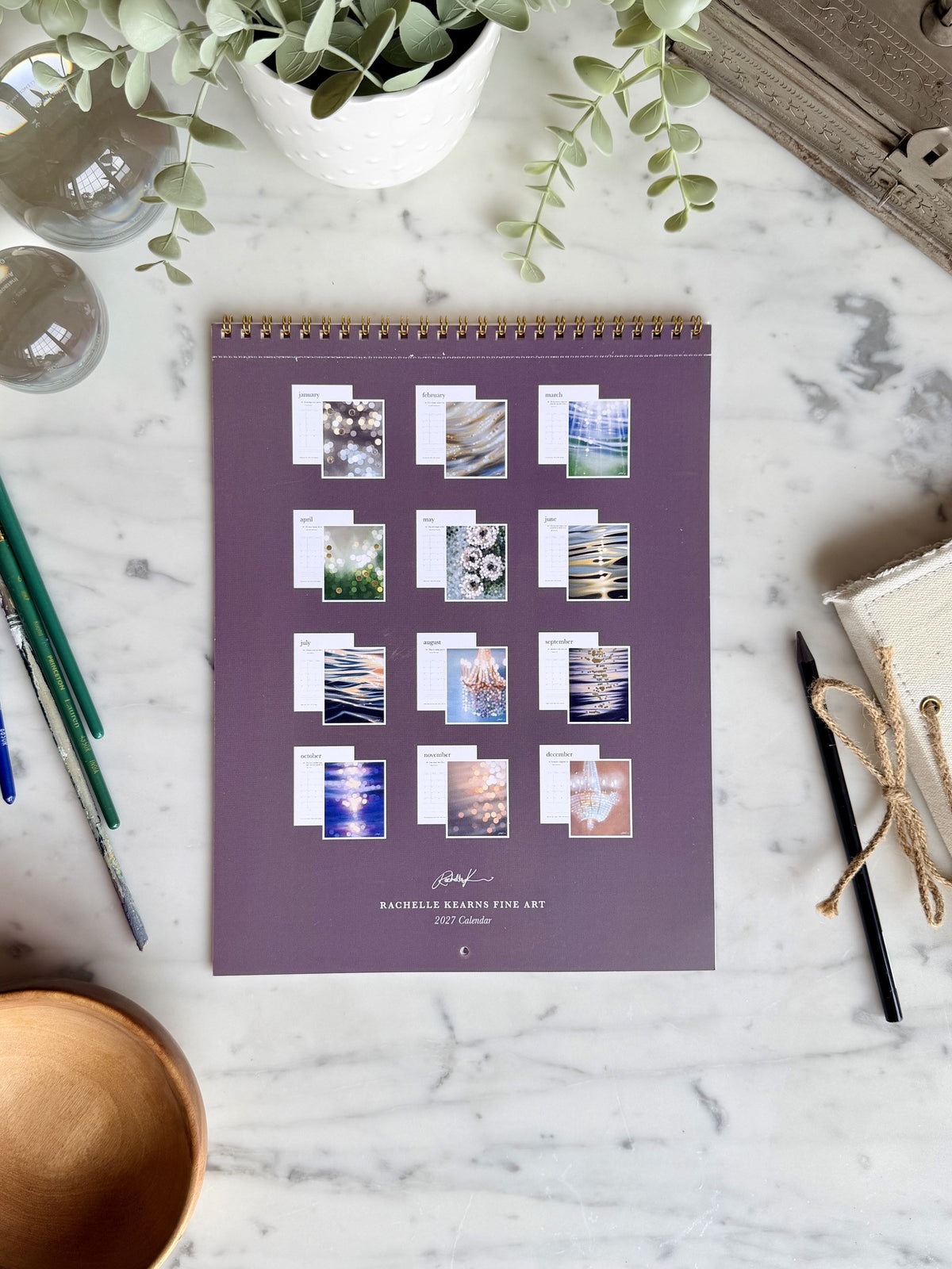 2027 Rachelle Kearns 8.5 x 11 inch Wall Calendar - 4-Pack Bundle PREORDER