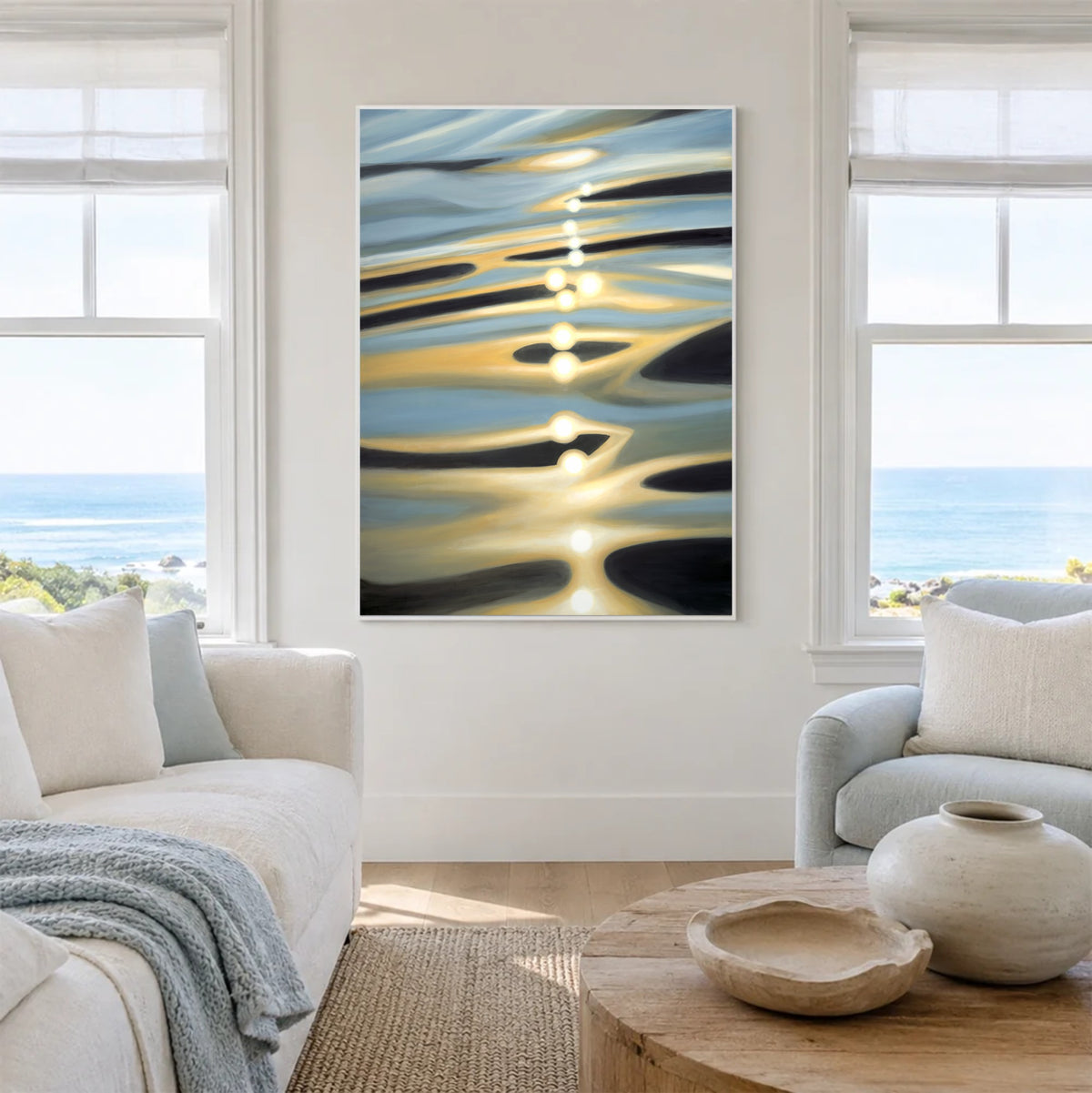 Original Painting from the Stillwater Series, 'Glitter Line'