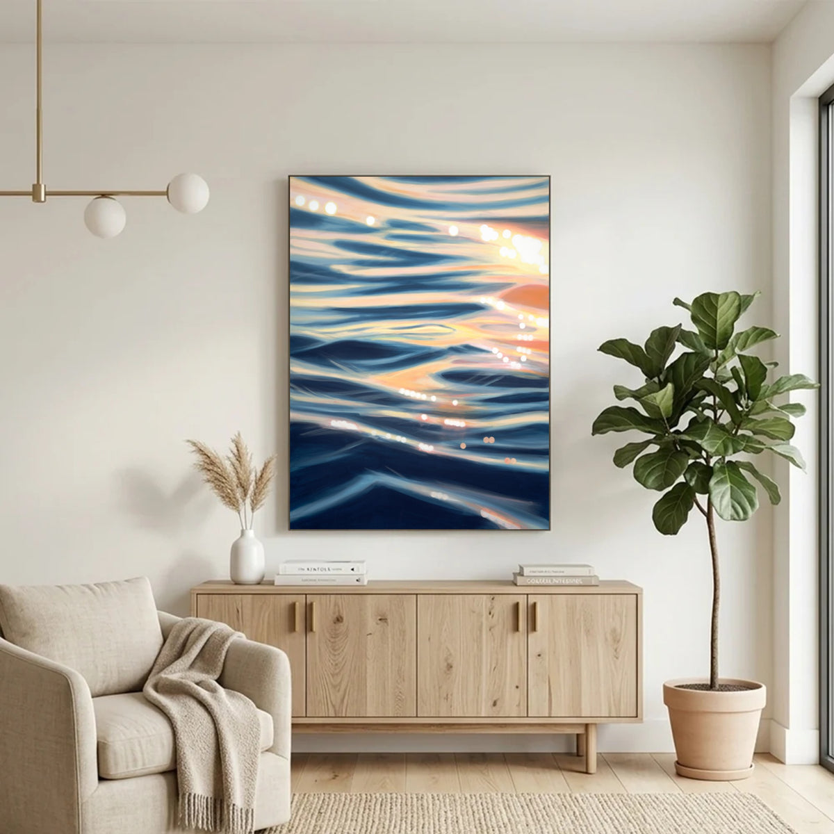 Original Painting from the Stillwater Collection, 'Light's Wake'