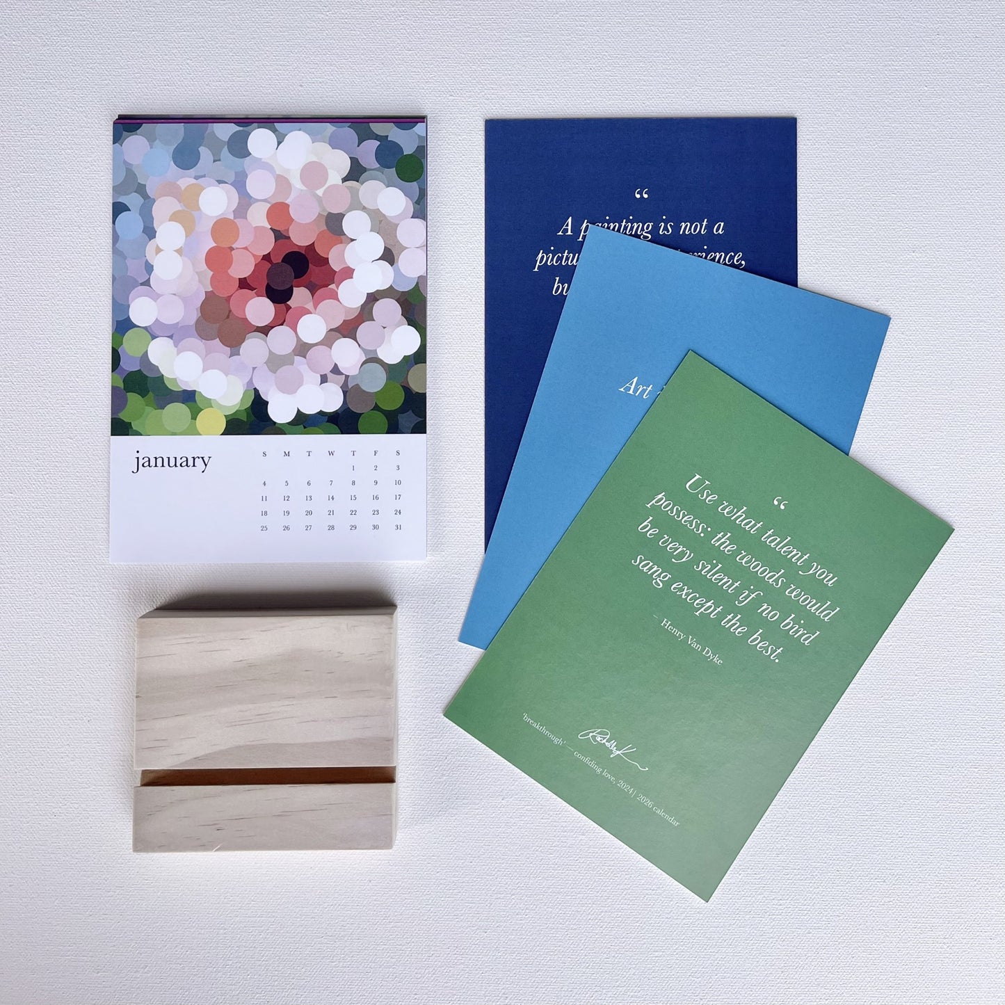 2026 Rachelle Kearns Desktop Calendar Bundle (4 calendars and stands) PREORDER